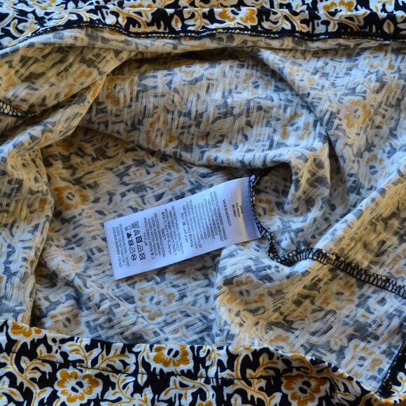 Boden Knot Front Jersey Dress Black Clover Swirl Short Sleeve Size 10R - Picture 8 of 12